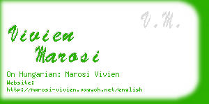 vivien marosi business card
